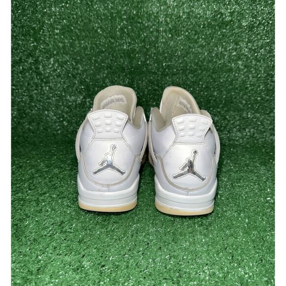 Nike Jordan‎ 4 Retro Pure Money Men’s Size 9.5 308497-100 Vintage White Sneakers - Picture 6 of 10